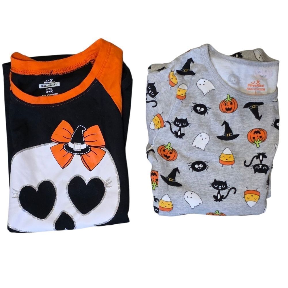 Halloween Themed Shirt And Pj Set